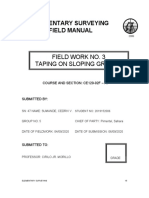 Sumande - Field Work No.3 - Taping On Sloping Ground (Revised)