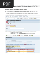 CTS+ Configuration For SAP PI Single Stack (AEX/PO) : 1. User Creation (In SOLMAN Default Client)