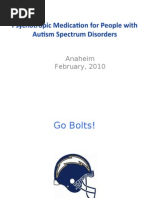 Psychotropic Medication for People With Autism Spectrum Disorders