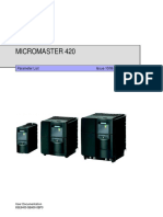 Siemens Micromaster 420 Parameter List