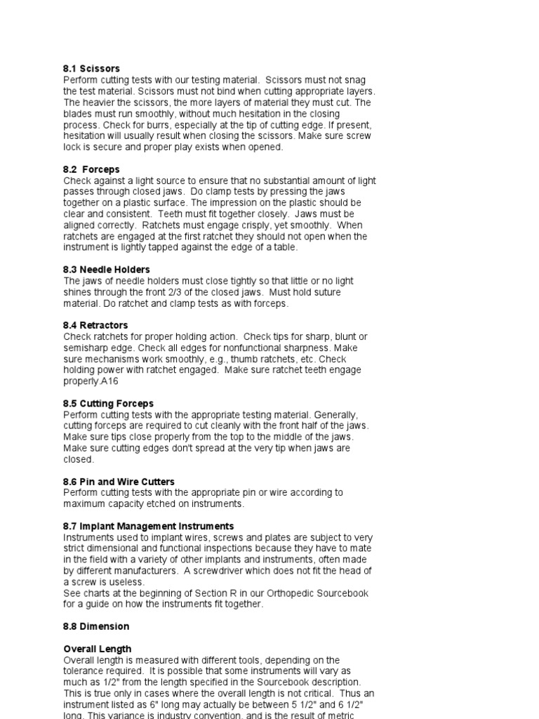 Surgical Instruments Quality Inspection Guide | PDF | Surgical Suture ...