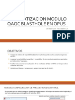 Automatizacion Modulo Qaqc Blasthole en Opus