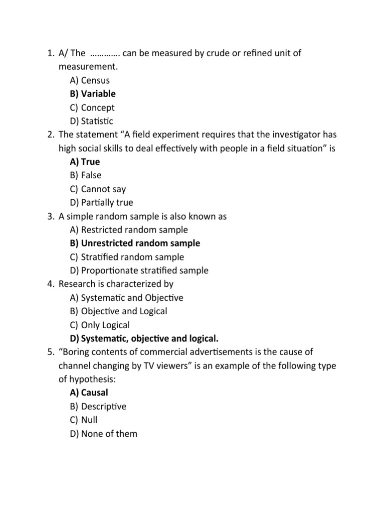 B) Variable | PDF | Teaching Methods & Materials | Science & Mathematics