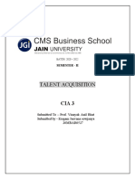 Talent Acquisition: Submitted To - Prof. Vinayak Anil Bhat Submitted by - Eragam Jeevana Sowjanya 20MBAR0527