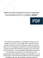 What Are Normal Values For Serum Creatinine Concentration