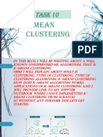 Task 10: K-Mean Clustering