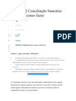 Conciliação Bancaria e Contas