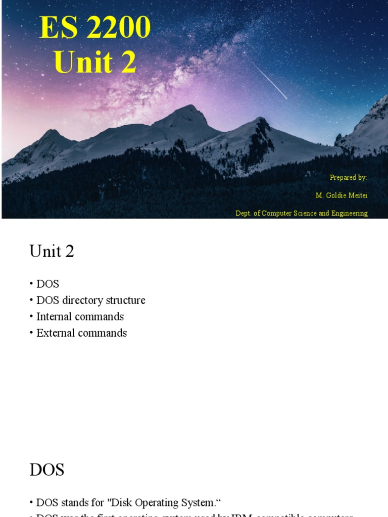 ES 2200 - Unit 2 | PDF | Filename | Computer File