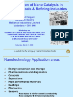 gujarat university 8th Semester chemical engineering Nano Catalysis in Petrochemicals &amp; Refining Industries