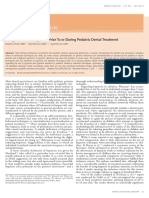 Literature Review: Using Elements of Hypnosis Prior To or During Pediatric Dental Treatment