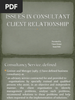 Download Issues in Consultant Client Relationship by sumit_bedi0143 SN52566934 doc pdf