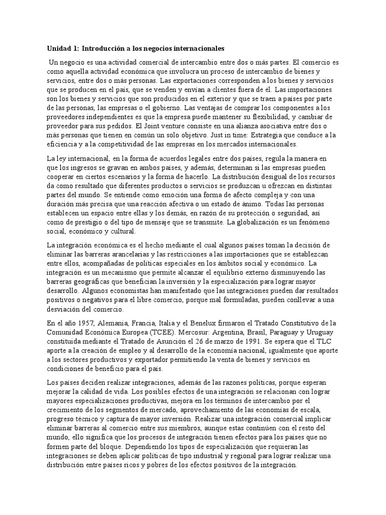 Fundamentos de Los Negocios Internacionales | PDF | Bancos | Comercio