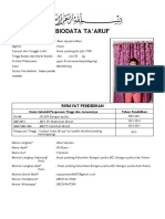 Format CV Taaruf