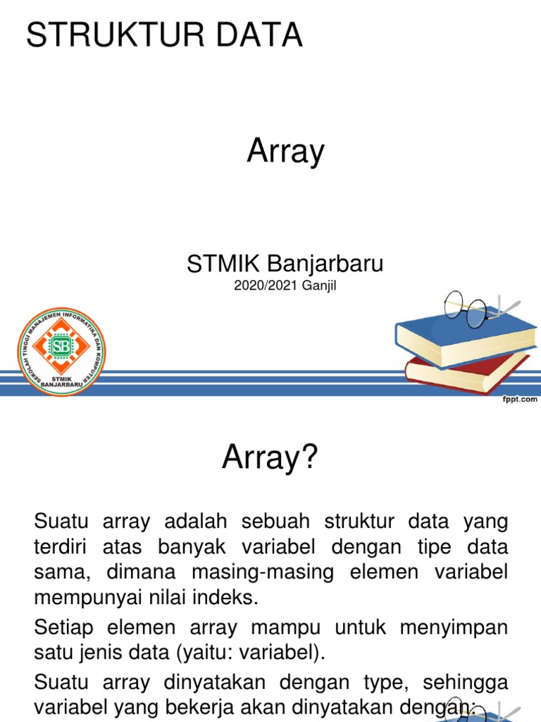 Pengantar Struktur Data dan Array | PDF | Metode & Bahan Ajar