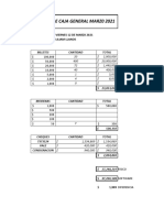 Arqueo de Caja General Marzo 2021