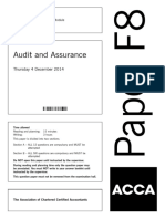 Audit and Assurance: Thursday 4 December 2014