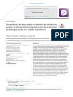 Re Copilacion de Datos Sobre Los Efectos Del Tamaño de Grano y La Temperatura en Resistencia de La Alecion Fe Entropia Media FCC CrFeNi - En.es