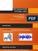 Speaker Recognation System Srs