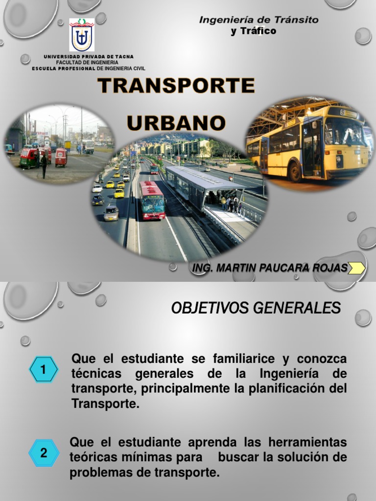 Planificación del Transporte Urbano | PDF | Transporte | Transporte público