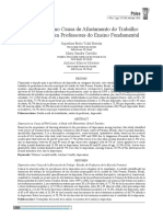 Depressao Como Causa de Afastamento Do Trabalho Um Estudo Com Professores Do Ensino Fundamental