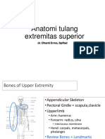Anatomi Tulang Extremitas Superior: Dr. Dhanti Erma, Sprad
