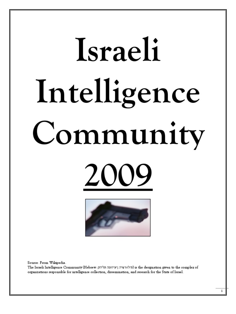 Israeli Intelligence | Shin Bet | Mossad