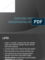 Simplisia Yang Mengandung Lipid