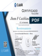 Certificado Jhonn Castiblanco