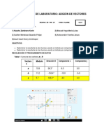 Reporte Adicion de Vectores - Grupo 2 - Física 1