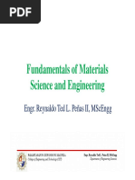 Materials Science and Engineering Course Outline