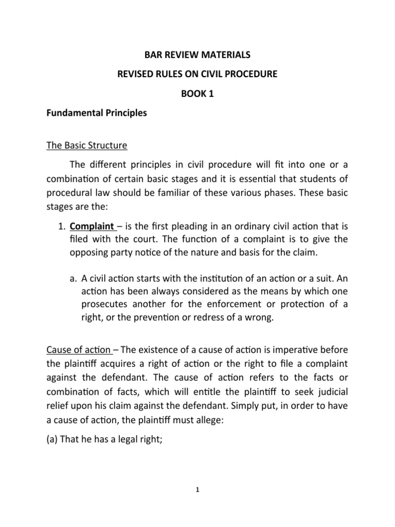 2019 Rules On Civil Procedure 112146125 PDF Lawsuit In Rem Jurisdiction