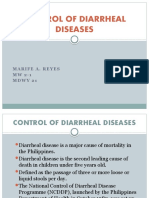 Control of Diarrheal Diseases: Marife A. Reyes M W 2 - 1 Mdwy 21