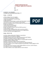 (WWW - Entrance-Exam - Net) - PTU MCA 3rd Semester Sample Paper 12