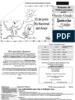 Fichas de Sexto Grado ROSARIO CASTELLANOS Del 14 Al 18 de Junio de 2021