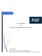 A Term Paper On Chemical Engineering Laboratory-V