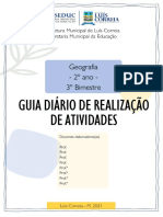 Guia Diário Geografia 2 Ano - 3bim