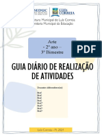 Guia Diário Arte 2 Ano - 3bim