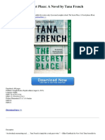 The Secret Place Novel by Tana French