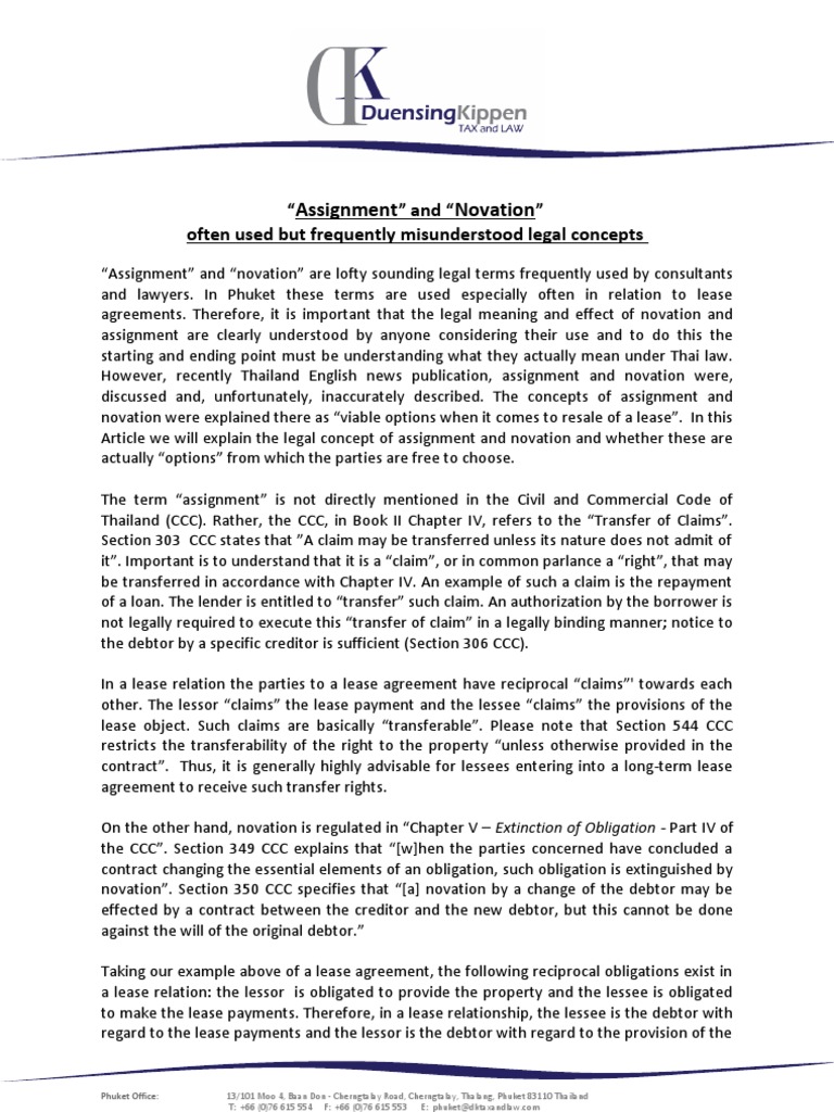 Novation agreement for government contracts image