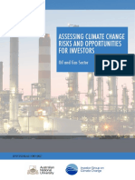 Assessing Climate Change Risks and Opportunities For Investors