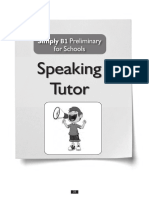 Simply B1 Preliminary for Schools Speaking Tutor Tests-1-8 - 2020