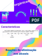 Reações orgânicas - eliminação