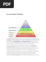 Maslow. Necesidades