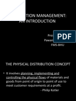 Distribution Management: An Introduction: Presented By:-Pawan Pratap Singh Fms-Bhu