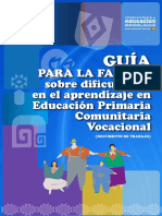 Guia para La Familia Sobre Dificultades en El Aprendizaje