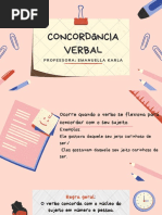 CONCORDâNCIA VERBAL