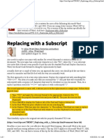 Replacing with a Subscript (Microsoft Word)