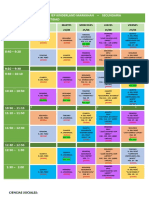 Horario Ciencias Sociales - Iii Bimestre - 2021