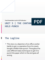 Unit 5 - The Cantankerous Hole-Punch: Final Presentation and Art of Publication