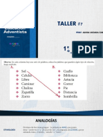 TALLER 07 Analogias